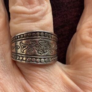 Brighton Silver Heart Motif Ring